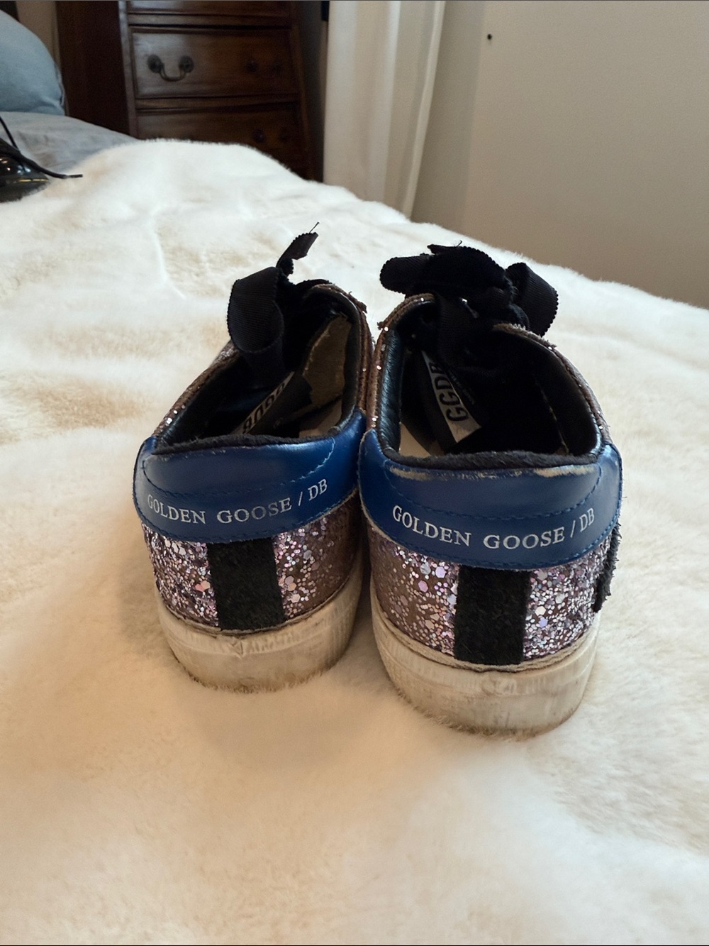 Golden Goose Glitter May Sneakers with Yellow Star 37 - Picture 4 of 8